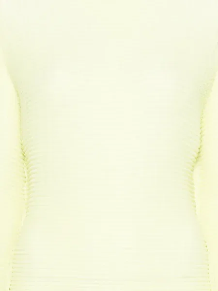 Bluză Issey Miyake cu nervuri galben