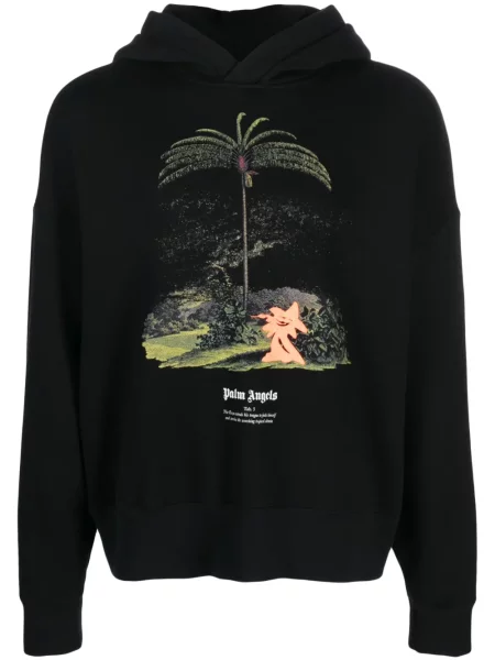 Hanorac cu glugă Palm Angels negru