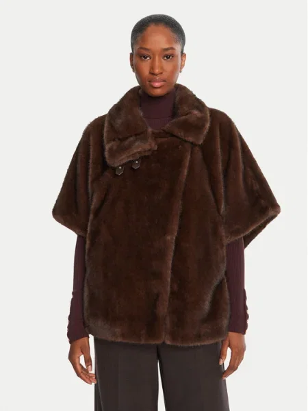 Palton de blană Pinko maro