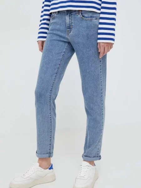 Kavbojke Levi's MID RISE BOYFRIEND modra