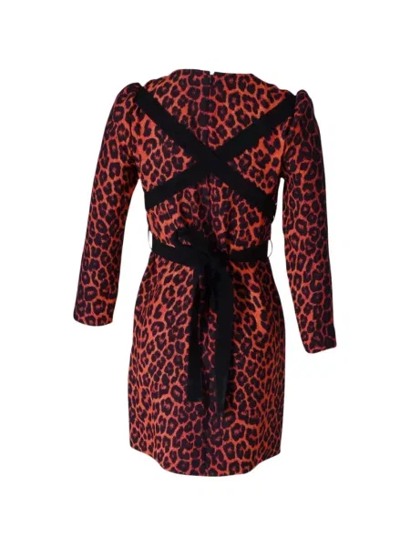 Rochie mini Victoria Beckham cu imagine roșu
