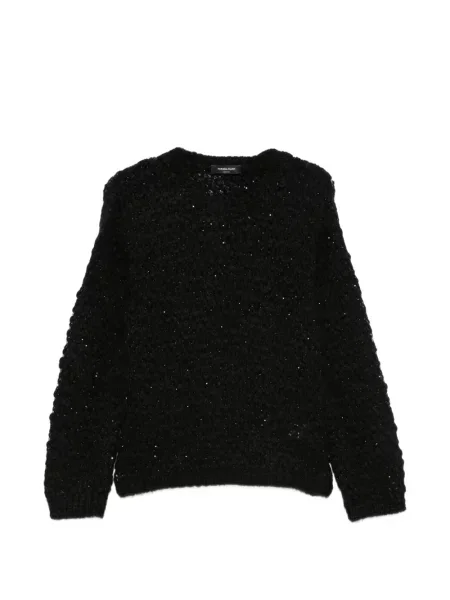 Pulover Fabiana Filippi cu paiete chunky negru