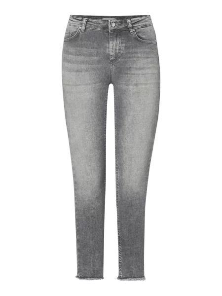 Jeansy o kroju skinny fit z naszywką z logo Only