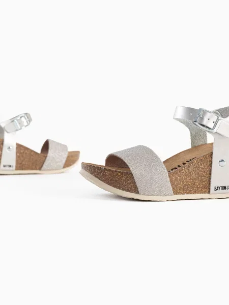 Bayton Sandale Monaco argintiu