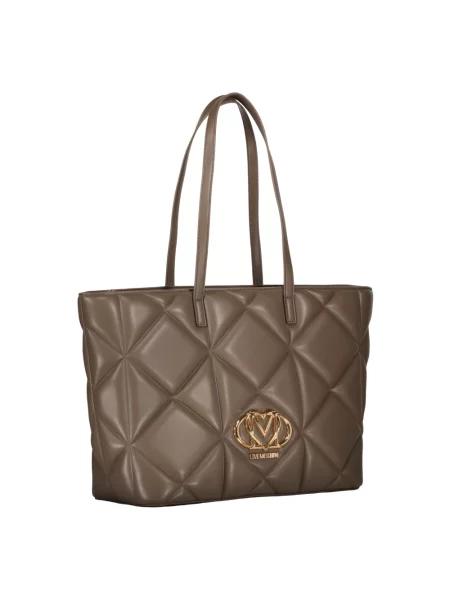 Shopperka Love Moschino brązowa