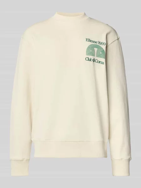 Bluza z wyhaftowanym logo Ellesse biała