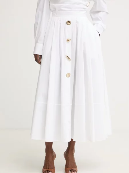 Simona Corsellini fustă de alb