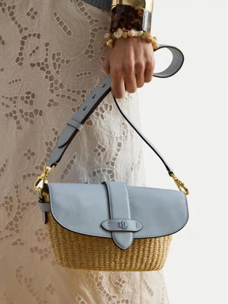 LAUREN RALPH LAUREN Geantă Bej albastru