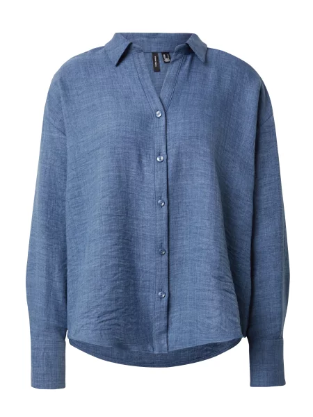 Vero Moda Cămașă Melaney Bleumarin albastru