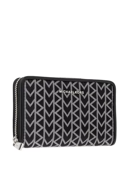 Portofel Michael Michael Kors cu imprimeu geometric roșu