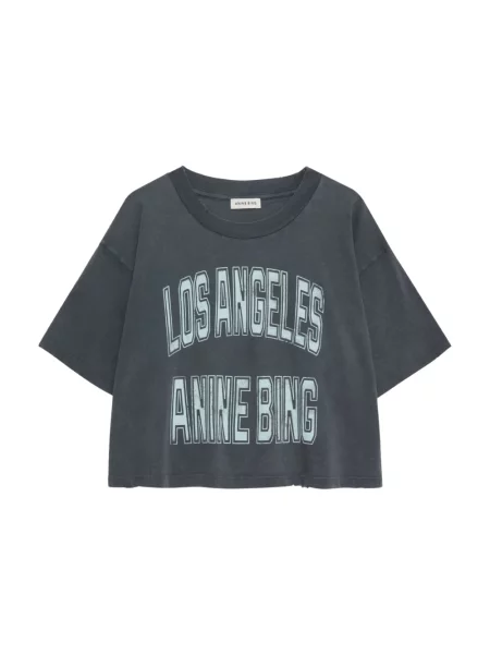 Koszulka Anine Bing o krotszym kroju szara