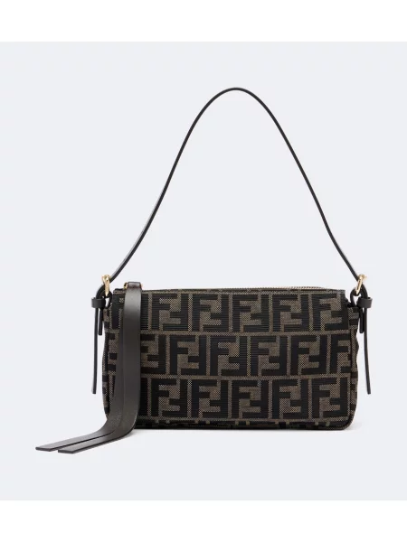 Top Fendi din jacard negru