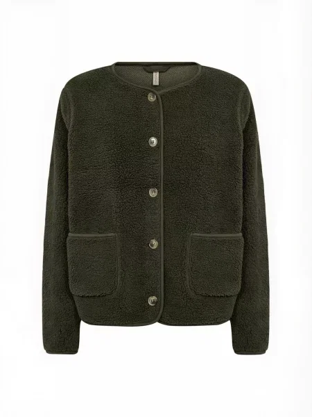Soyaconcept Jachetă fleece SC-ONYX închis verde