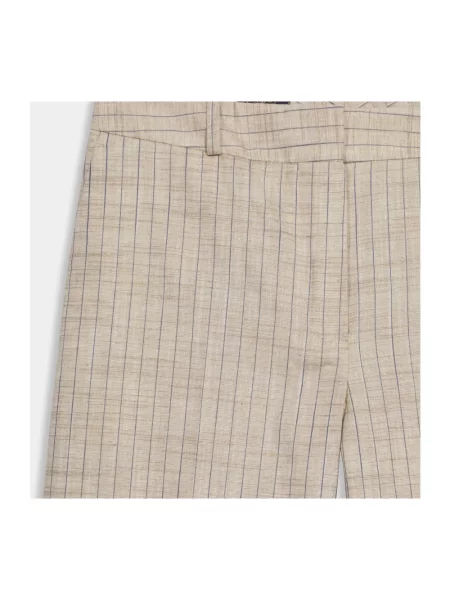 Spodnie Brooks Brothers w paski beżowe