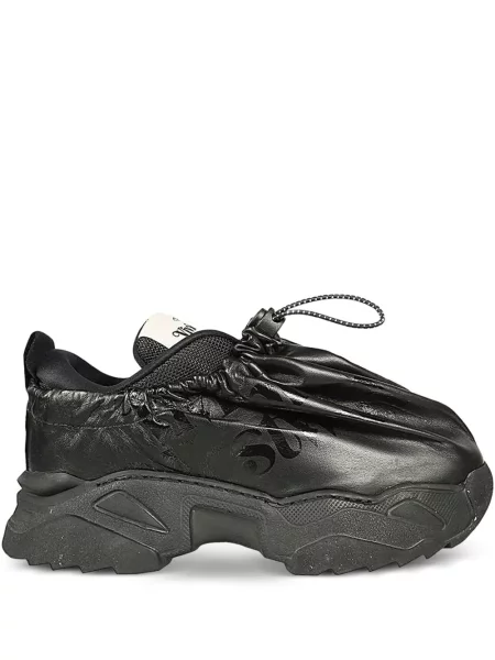 Bőr húzózsinór sneaker Vivienne Westwood fekete