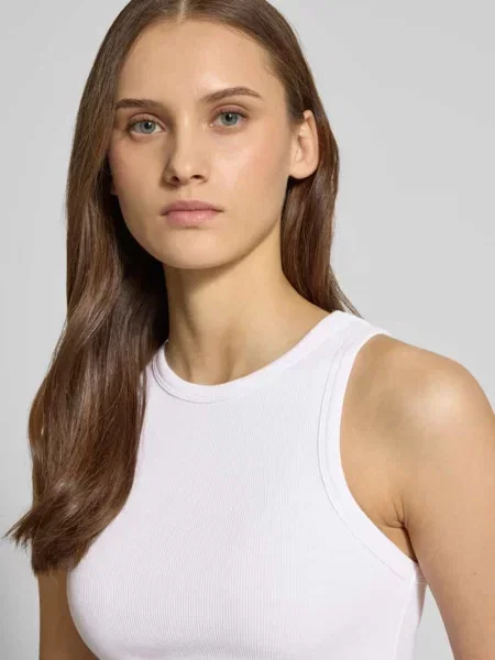 Top Review na ramiączkach biały