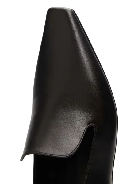 Δερμάτινα loafers Loulou De Saison μαύρο