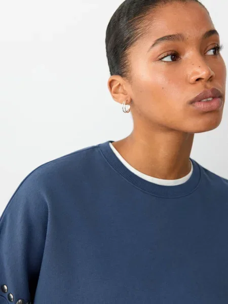 Bluza z ćwiekami Teen S MANGO TEEN niebieski