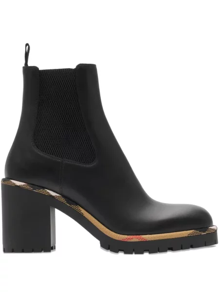 Botine Burberry în carouri negru