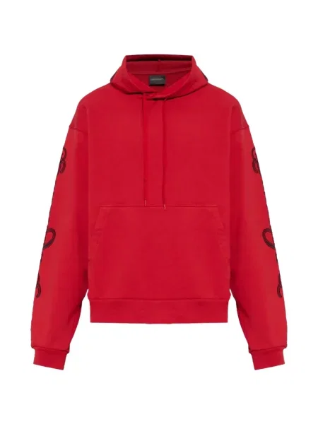 Hanorac cu glugă Balenciaga cu imagine roșu