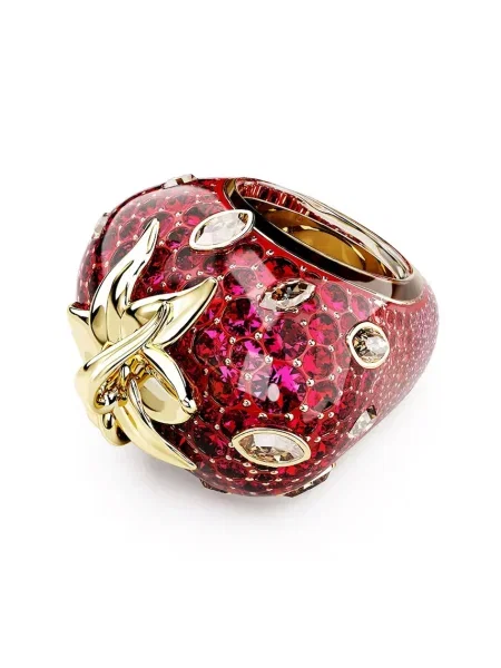 Swarovski gyűrű női szintetikus gyanta kristály IDYLLIA piros