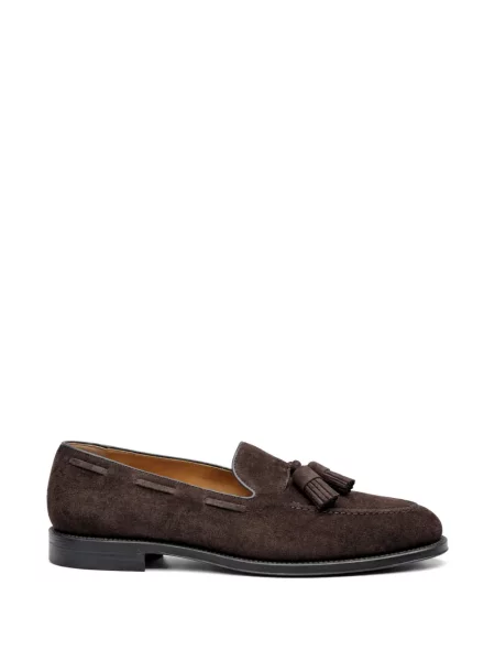 Pantofi loafer Polo Ralph Lauren din piele de căprioară maro