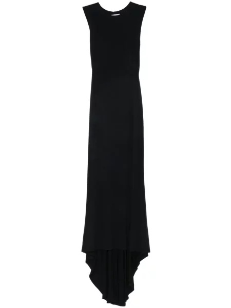 Rochie maxi Ioana Ciolacu din jerseu de costum negru