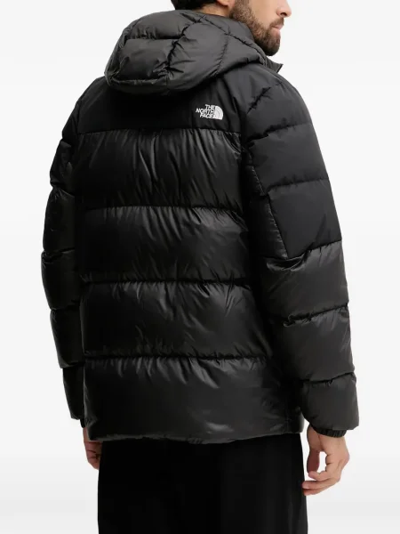 Geacă cu puf The North Face cu glugă negru