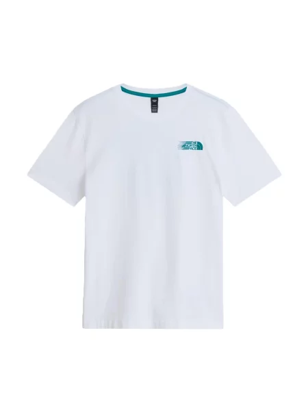 THE NORTH FACE Tricou verde închis alb