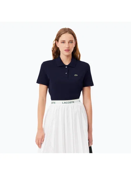 Női Lacoste póló póló tengerészkék. Méret: 36 kék