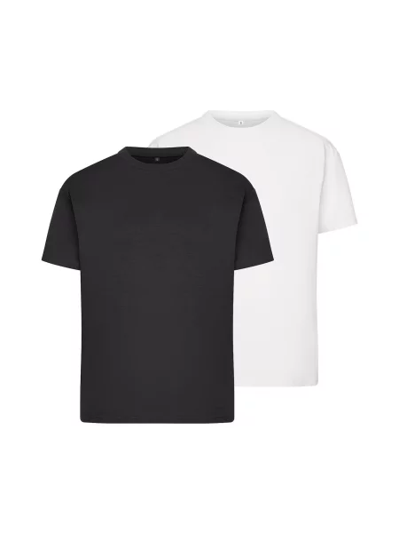Urban Classics Tricou negru alb