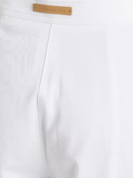 Pantaloni cargo Max Mara stretch alb