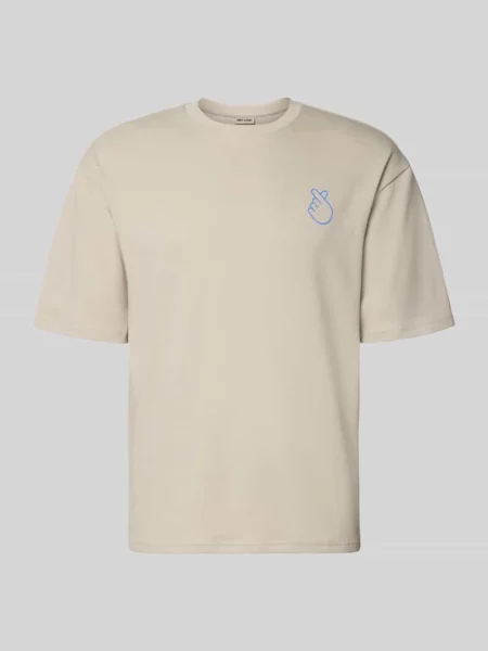 Krój regular fit t-shirt z czystej bawełny model CASPIAN AIRFLEX AMORE' Only & Sons beżowa