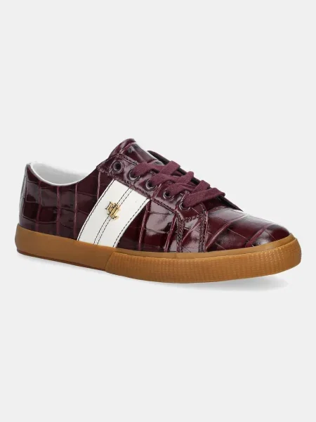 Lauren Ralph Lauren sneakers din piele Janson II bordo