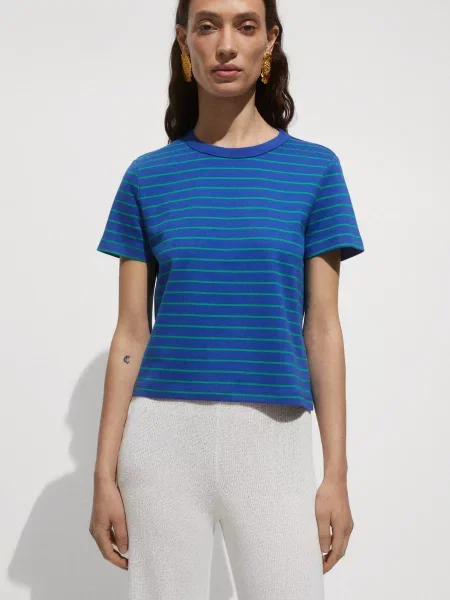 MANGO Футболка синій