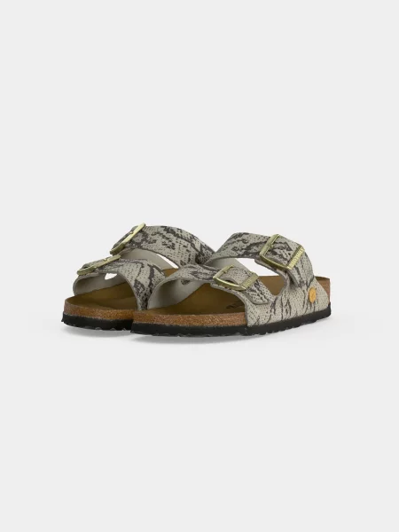 BIRKENSTOCK Šľapky Arizona nebielená / antracitová sivá
