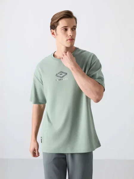 Tommy Life Tričko pastelově zelená