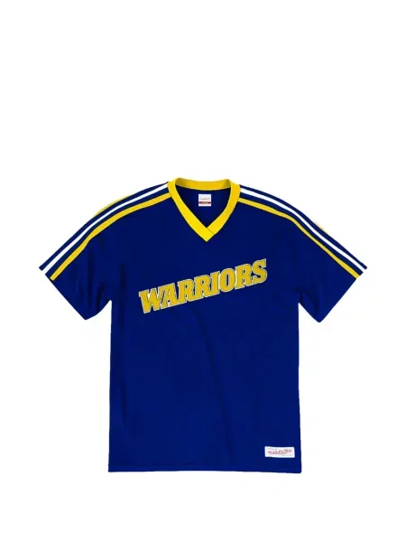 Tričko Mitchell & Ness s výstřihem do v modré