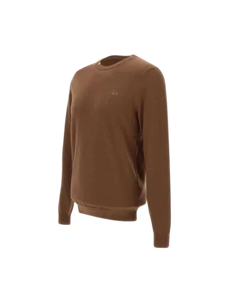Sweter Sun68 brązowy