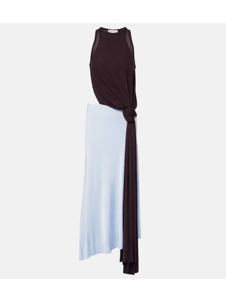 Rochie midi Victoria Beckham din jerseu până la genunchi de costum negru