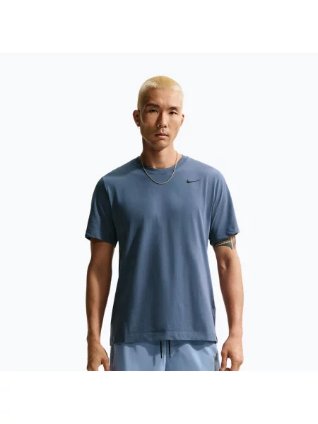 Tricou pentru bărbați Nike Dri-Fit diffused blue/black negru