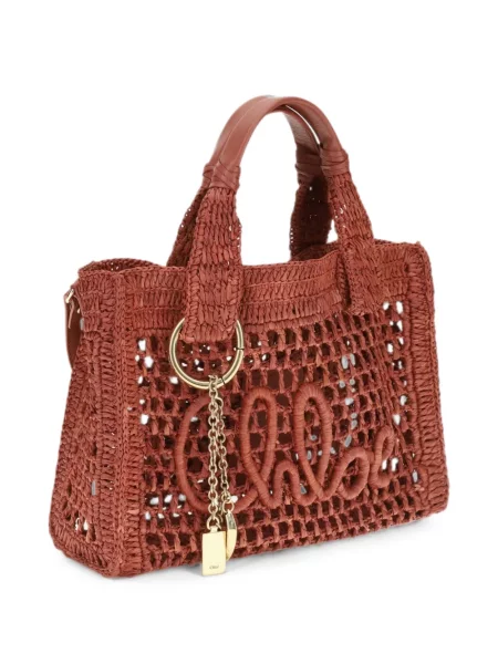 Geantă shopper Chloé maro
