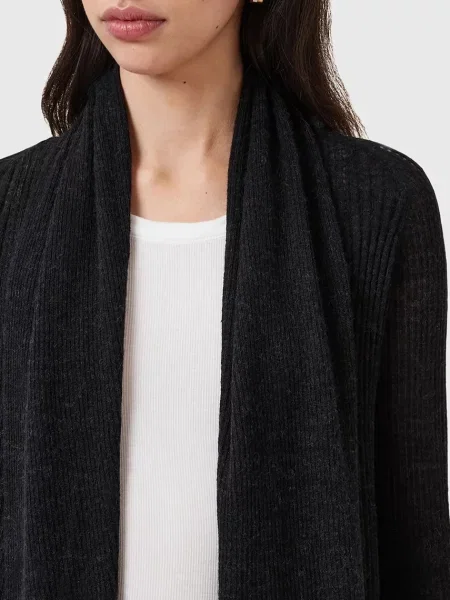 AllSaints kardigan z domieszką wełny HARPER lekki czarny