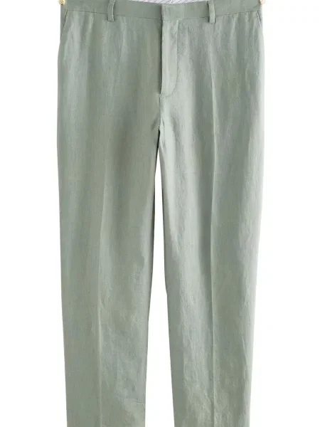 Next Hlače na rob pastelno zelena