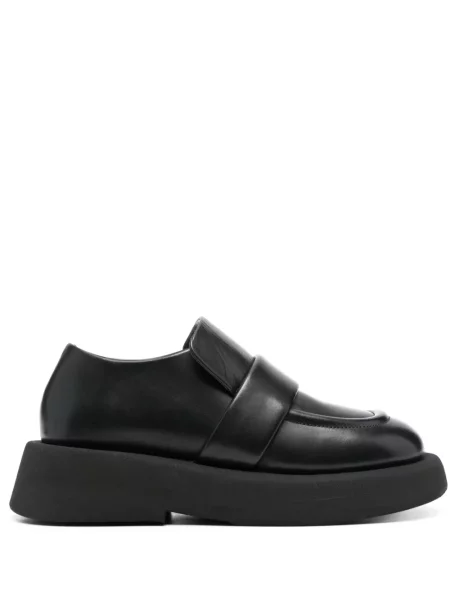 Pantofi loafer Marsell din piele slip-on negru