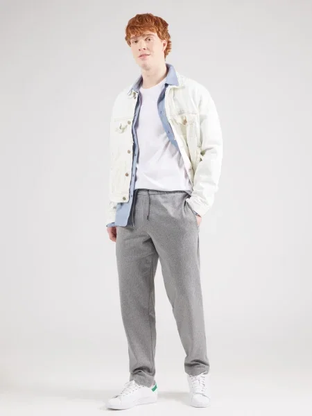 JACK & JONES Tričko modrá / námornícka modrá biela