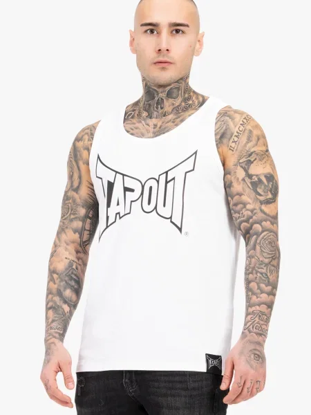 Tapout Tricou TIPTON SINGLET negru alb