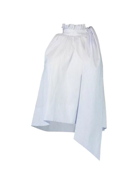 Prugasta bluza Dmn Paris s volanima plava