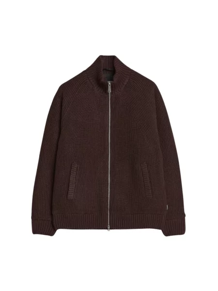 Kardigan Carhartt Wip wełniany brązowy
