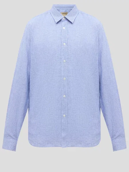Лляна сорочка Woolrich синя